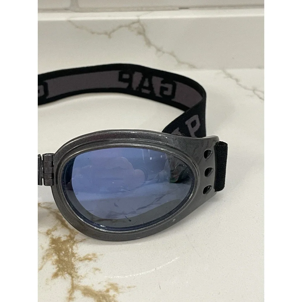 Vintage Y2K GAP Goggles Adjustable Folding Logo Grey‎ Cyberpunk Riding Sports